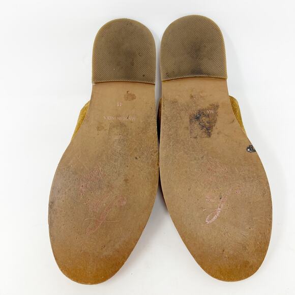 Free People Coronada Suede Slip-on Mules in Cognac Flats Slides Women 41 US 8.5 - Picture 10 of 13